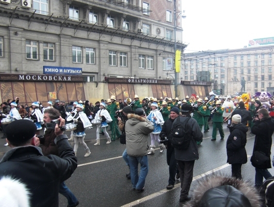 Масленичное шествие в Москве 1 марта 2009 года
